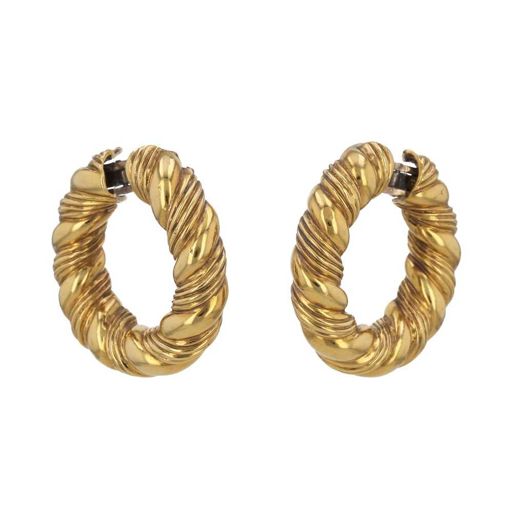 Van Cleef & Arpels hoop earrings in yellow gold C… - image 1