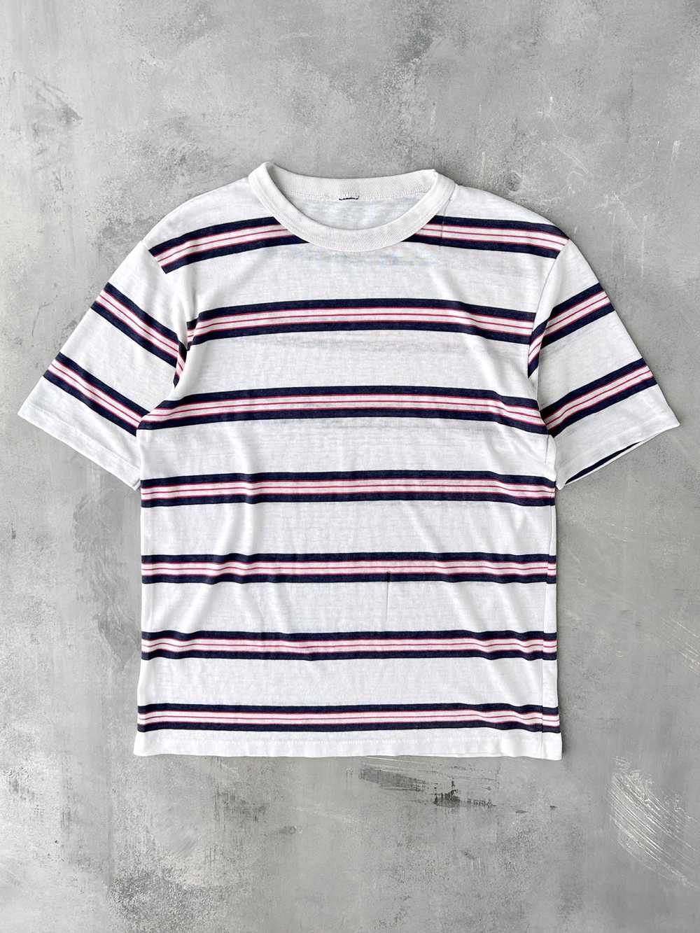 Striped T-Shirt 80's - Medium - image 1