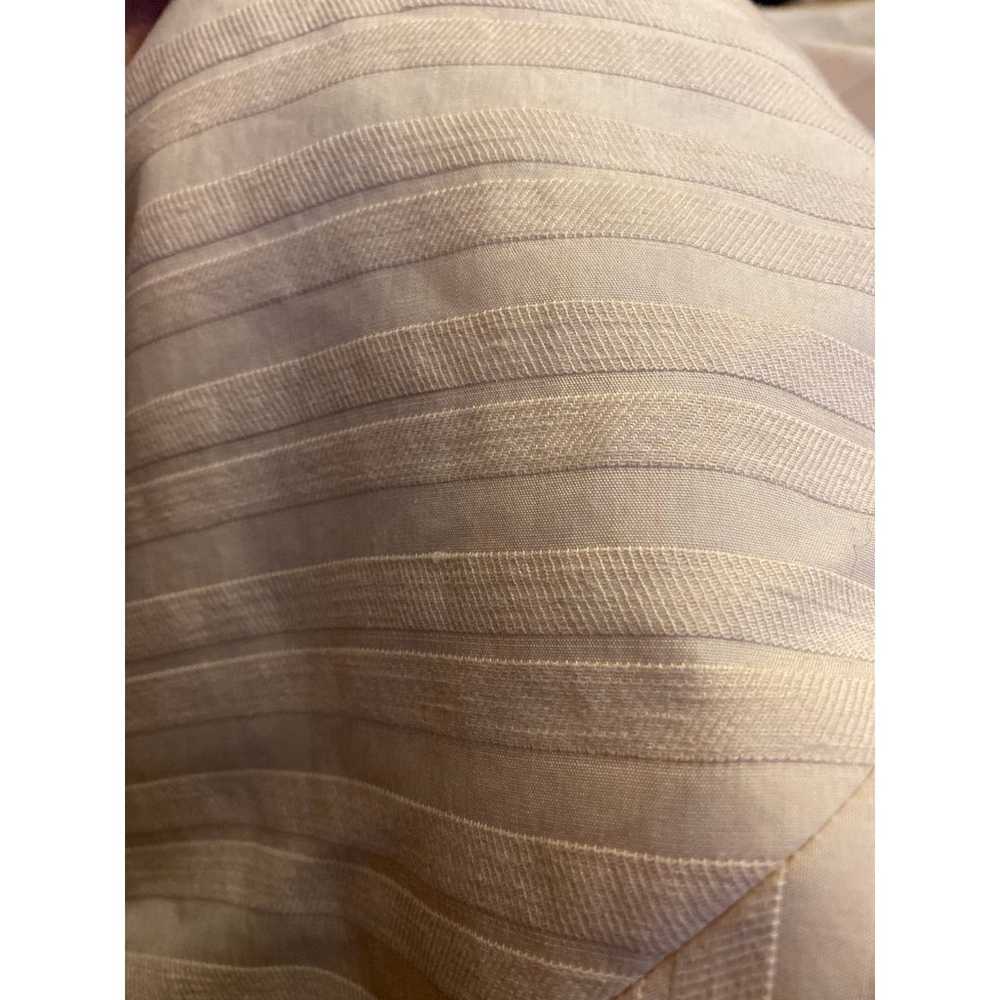 Rebecca Taylor Textured Stripe Peplum Top, Creme … - image 9