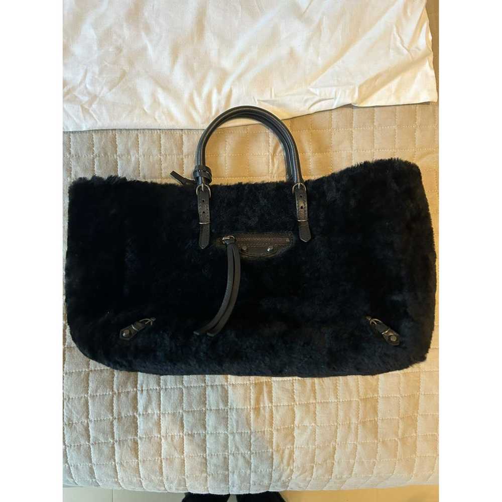 Balenciaga Papier pony-style calfskin handbag - image 7