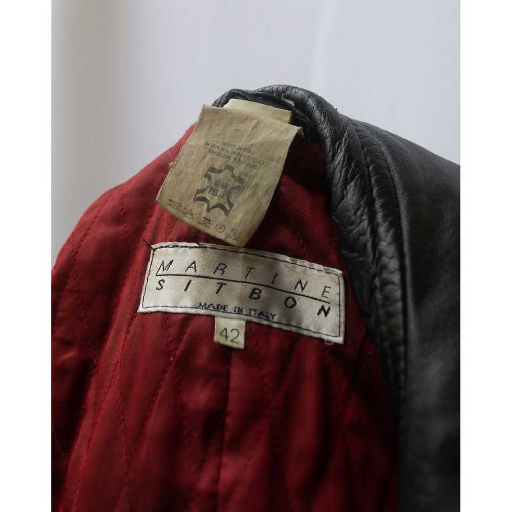 Martine Sitbon Leather biker jacket - image 3