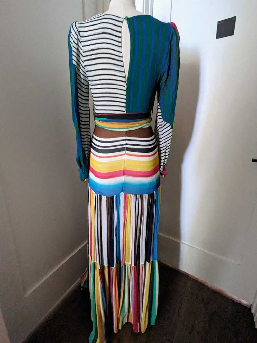 Farm Rio Thalita Striped Maxi Dress (S) | Used,… - image 2