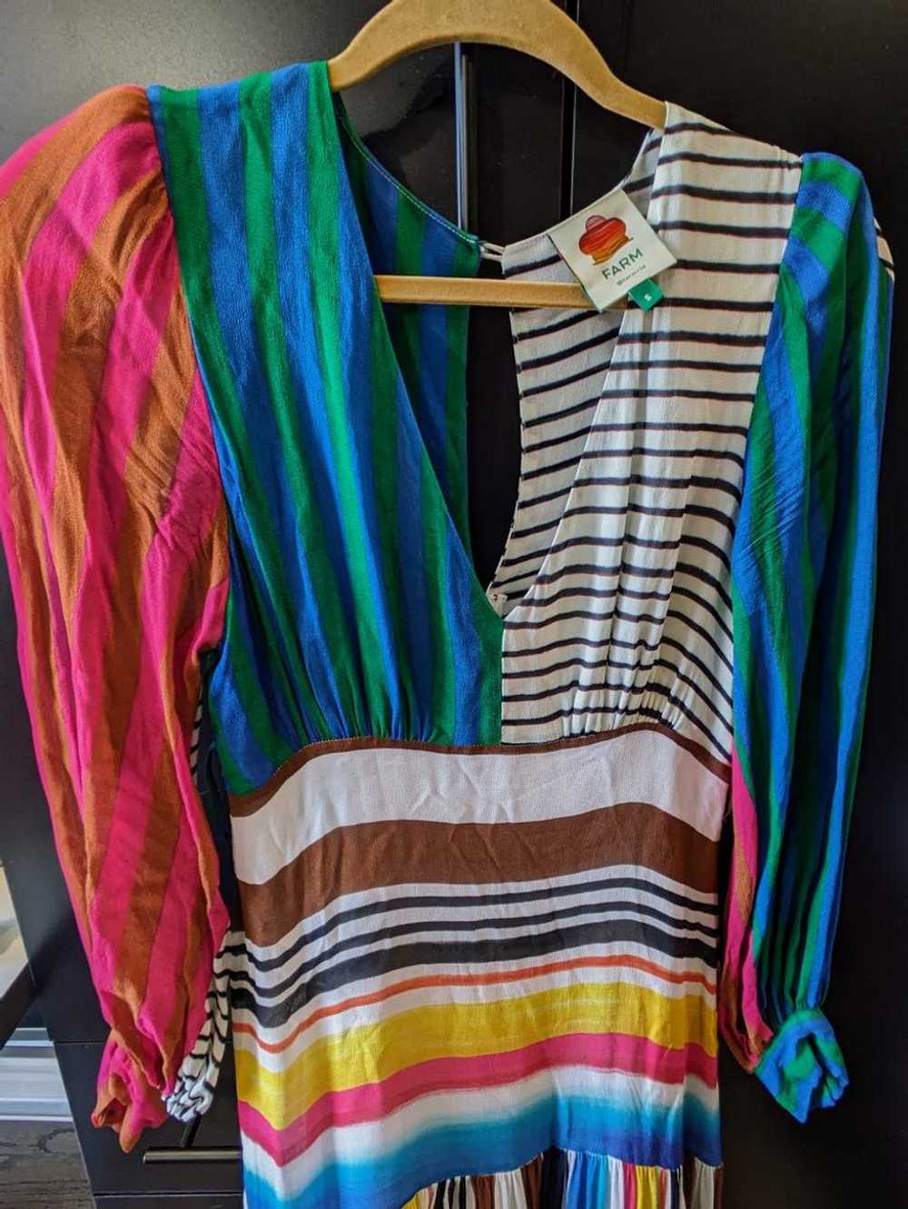 Farm Rio Thalita Striped Maxi Dress (S) | Used,… - image 3