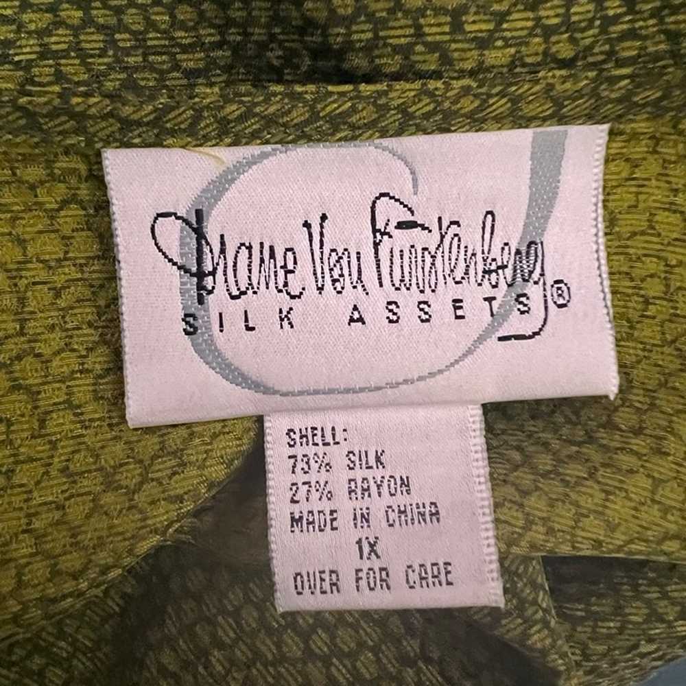 Diane Von Furstenberg Silk Assets 100% Silk Ruffl… - image 8