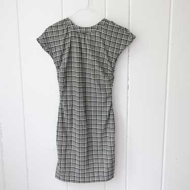 GANNI Mini Seersucker Plaid Print Dress (36) | Use