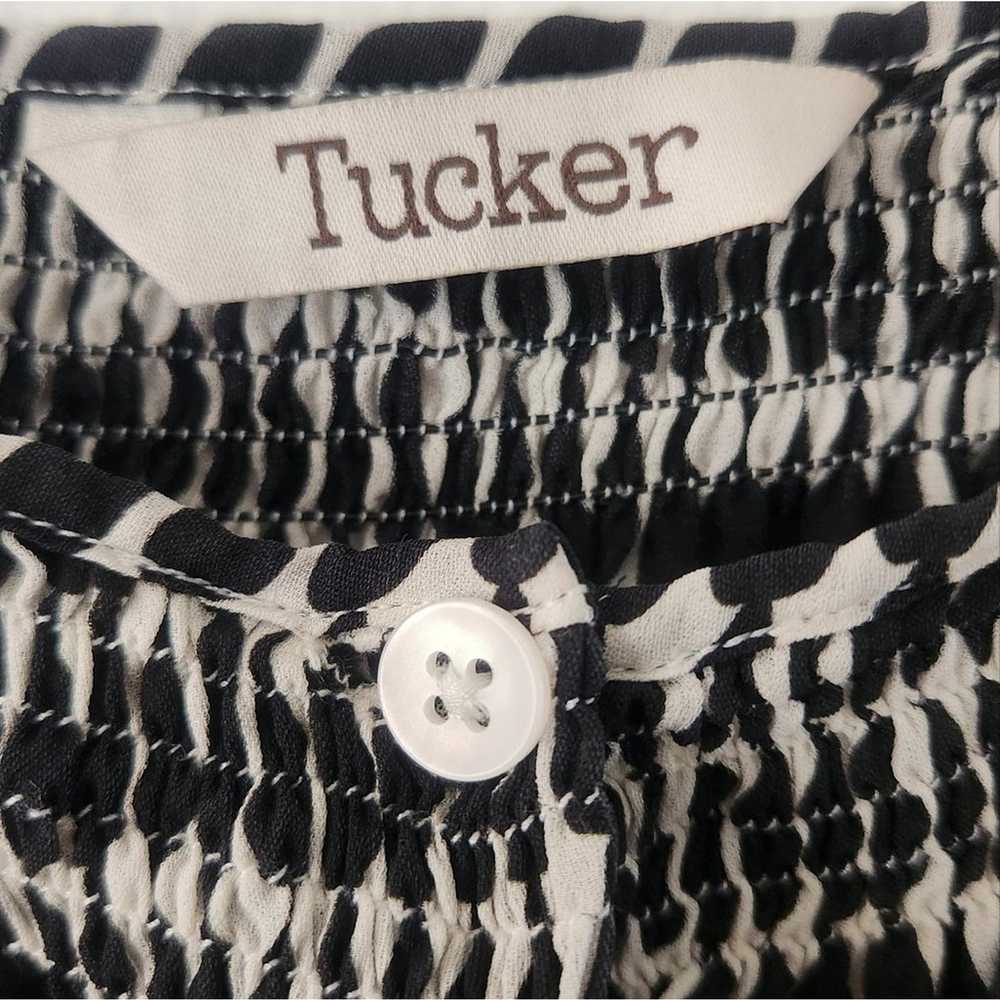 Tucker The Classic Blouse Black Teardrop in Doubl… - image 9