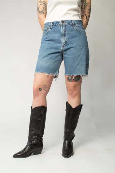 Vintage Carhartt Denim Cut-Offs shorts - blue