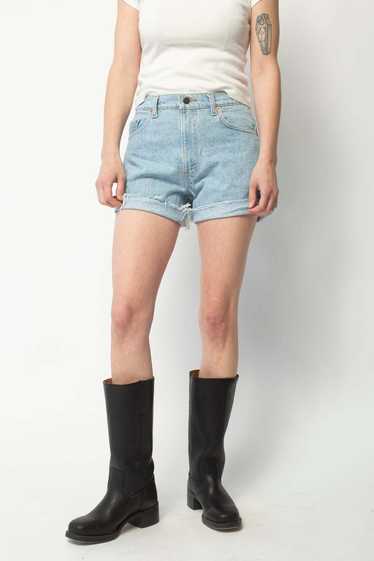 Vintage Levi's 550 Denim Cut-Offs shorts - blue
