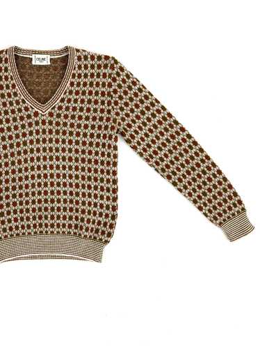 70s Celine Intarsia Sweater
