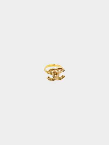 Chanel 2013 Gold CC Cut-Out Ring
