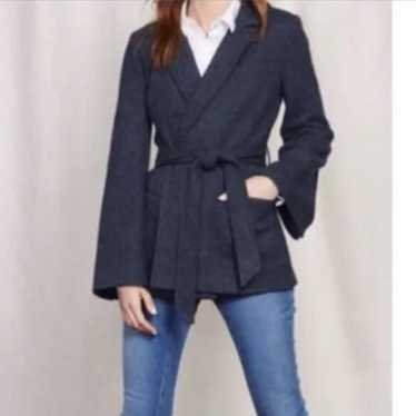 Boden Womens Double Faced Wrap Jacket Open Front … - image 1