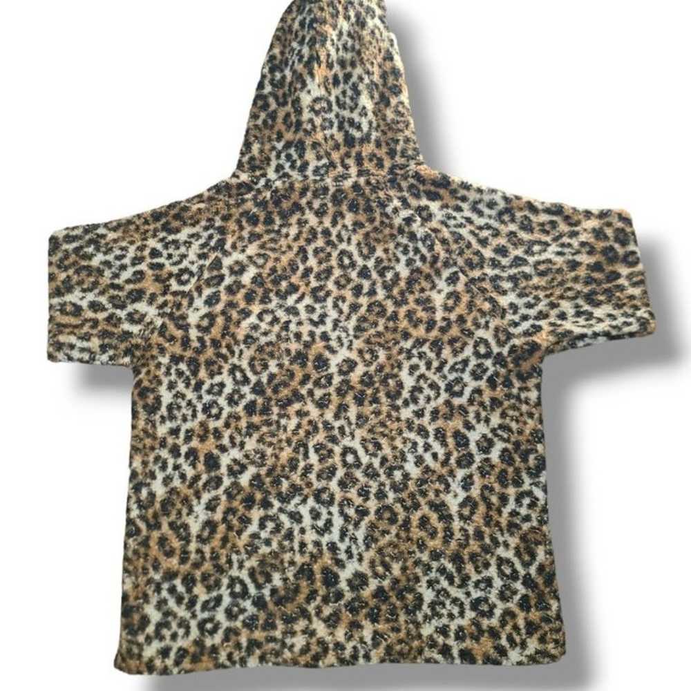 VS PINK Black Tan Brown Cheetah Print Sherpa Quar… - image 3