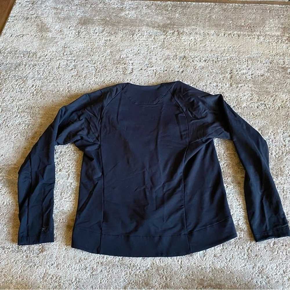 Arc'teryx Black Jacket Wool Lined Snap Front V Ne… - image 6
