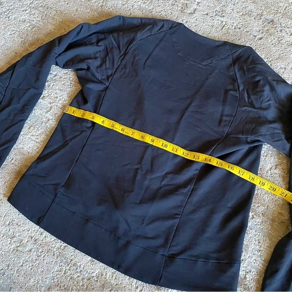 Arc'teryx Black Jacket Wool Lined Snap Front V Ne… - image 7