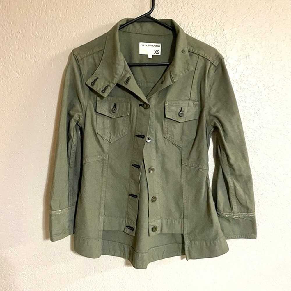 Rag & Bone Chamberlain Jacket Army Green Size X-S… - image 2