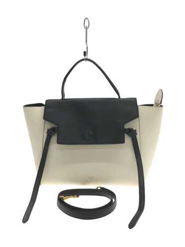 Celine Belt Bag Mini 2Way Leather Wht Blk176103 _… - image 1