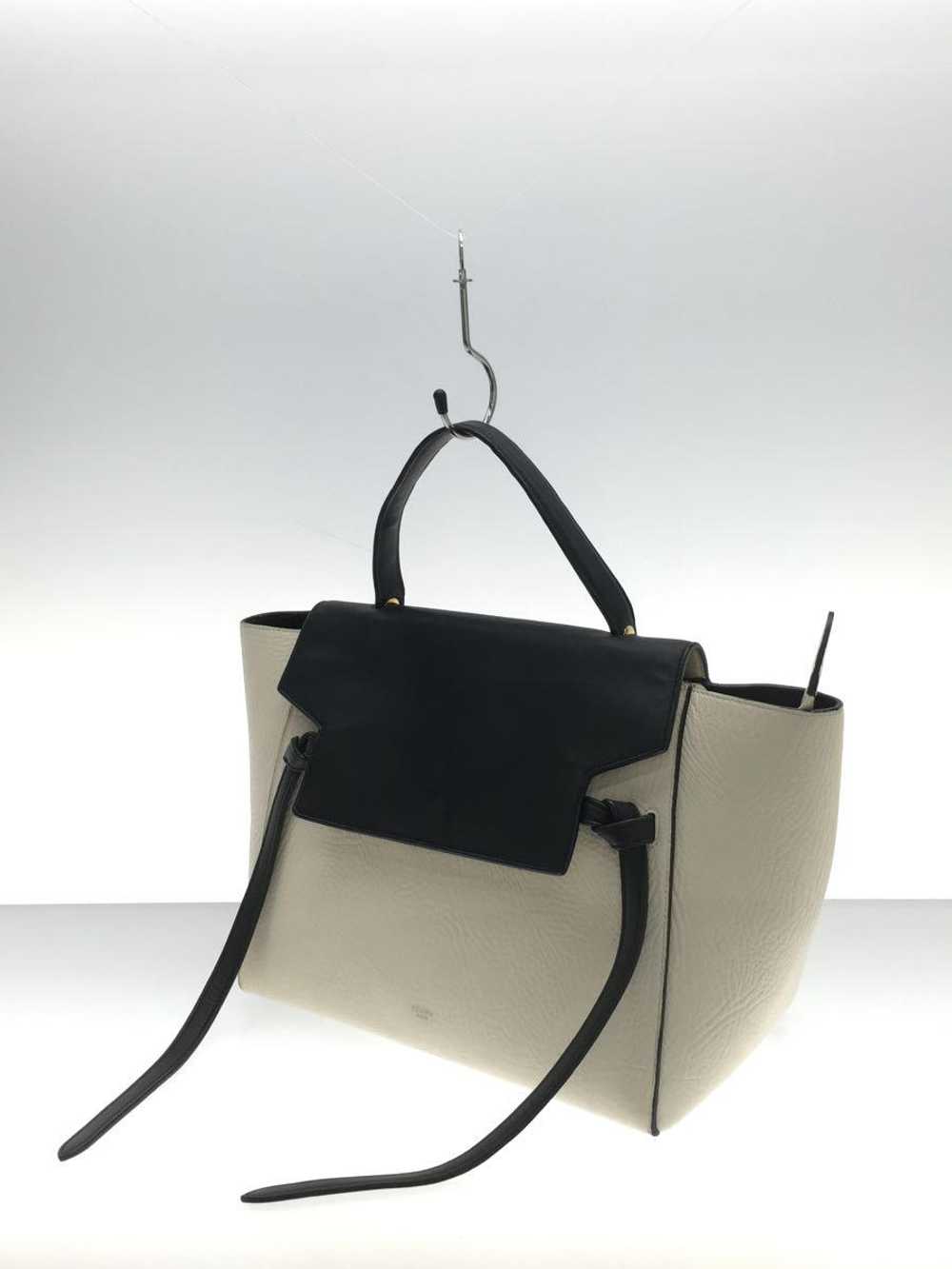 Celine Belt Bag Mini 2Way Leather Wht Blk176103 _… - image 2