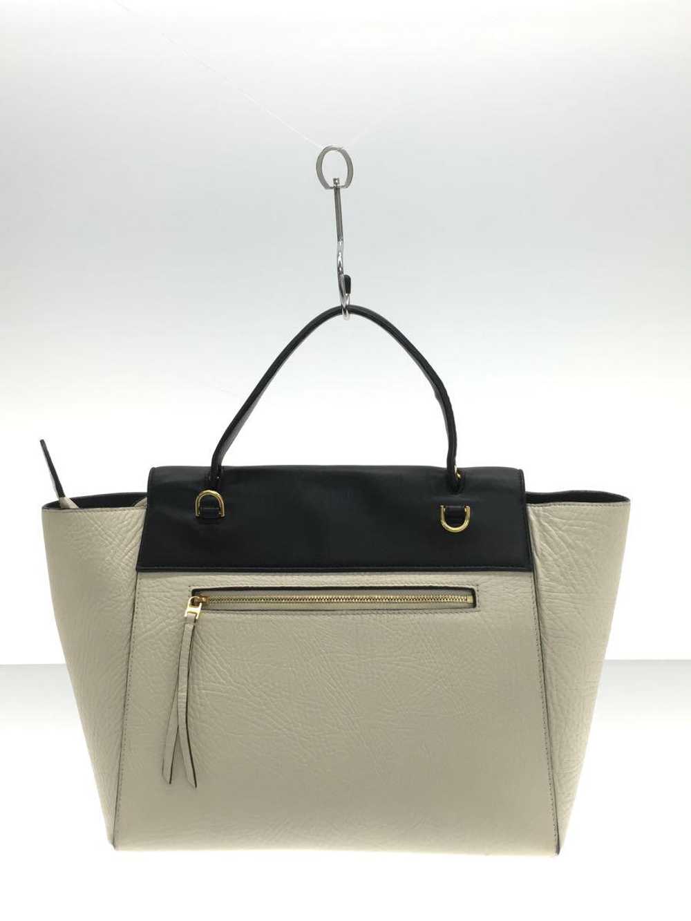 Celine Belt Bag Mini 2Way Leather Wht Blk176103 _… - image 3