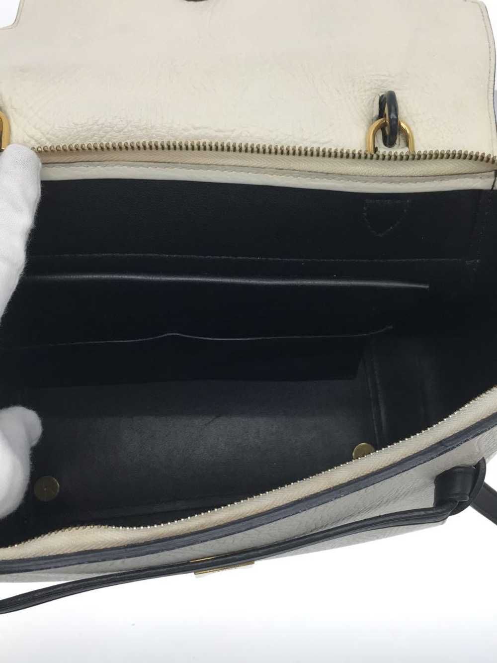 Celine Belt Bag Mini 2Way Leather Wht Blk176103 _… - image 6