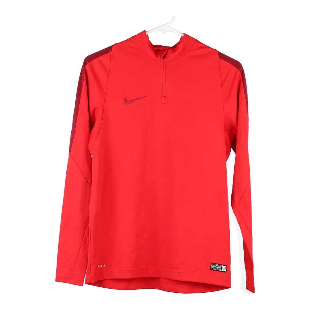Age 13-15 Nike 1/4 Zip - XL Red Polyester - image 1
