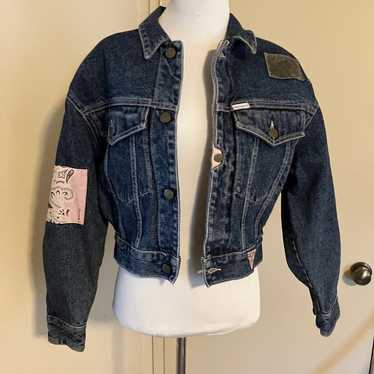 Vintage 80s Patchwork Denim Guess Jeans Jacket Siz