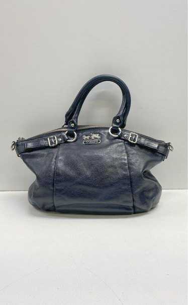 COACH 18609 Black Leather Shoulder Satchel Bag