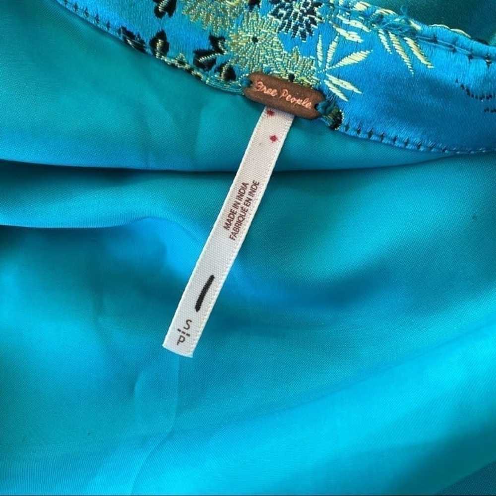 Free People Multicolor Oriental Kimono Duster Emb… - image 10