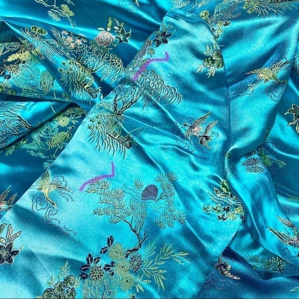 Free People Multicolor Oriental Kimono Duster Emb… - image 11