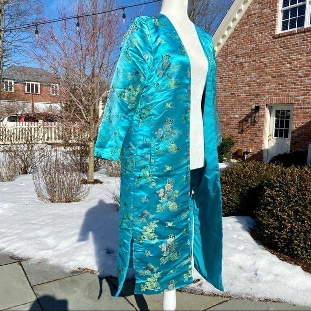 Free People Multicolor Oriental Kimono Duster Emb… - image 7