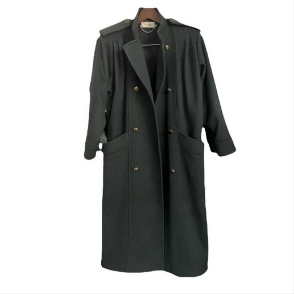 Vintage Green Military La Vogue Coat Size 14 (L) - image 1