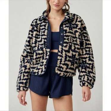 New Free People Rocky Ridge Fleece in Midnight Na… - image 1