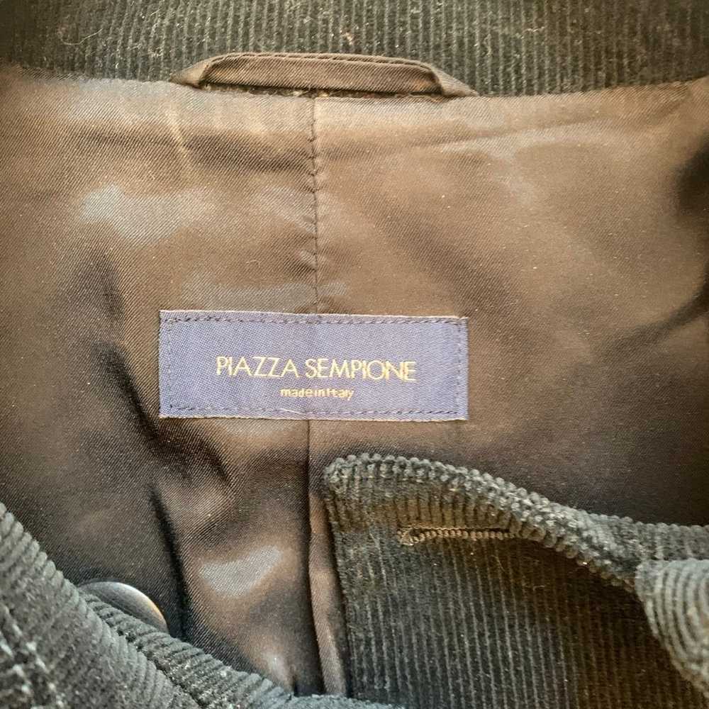 PIAZZA SEMPIONE Size 48 Black Cotton Blend Velvet - image 2