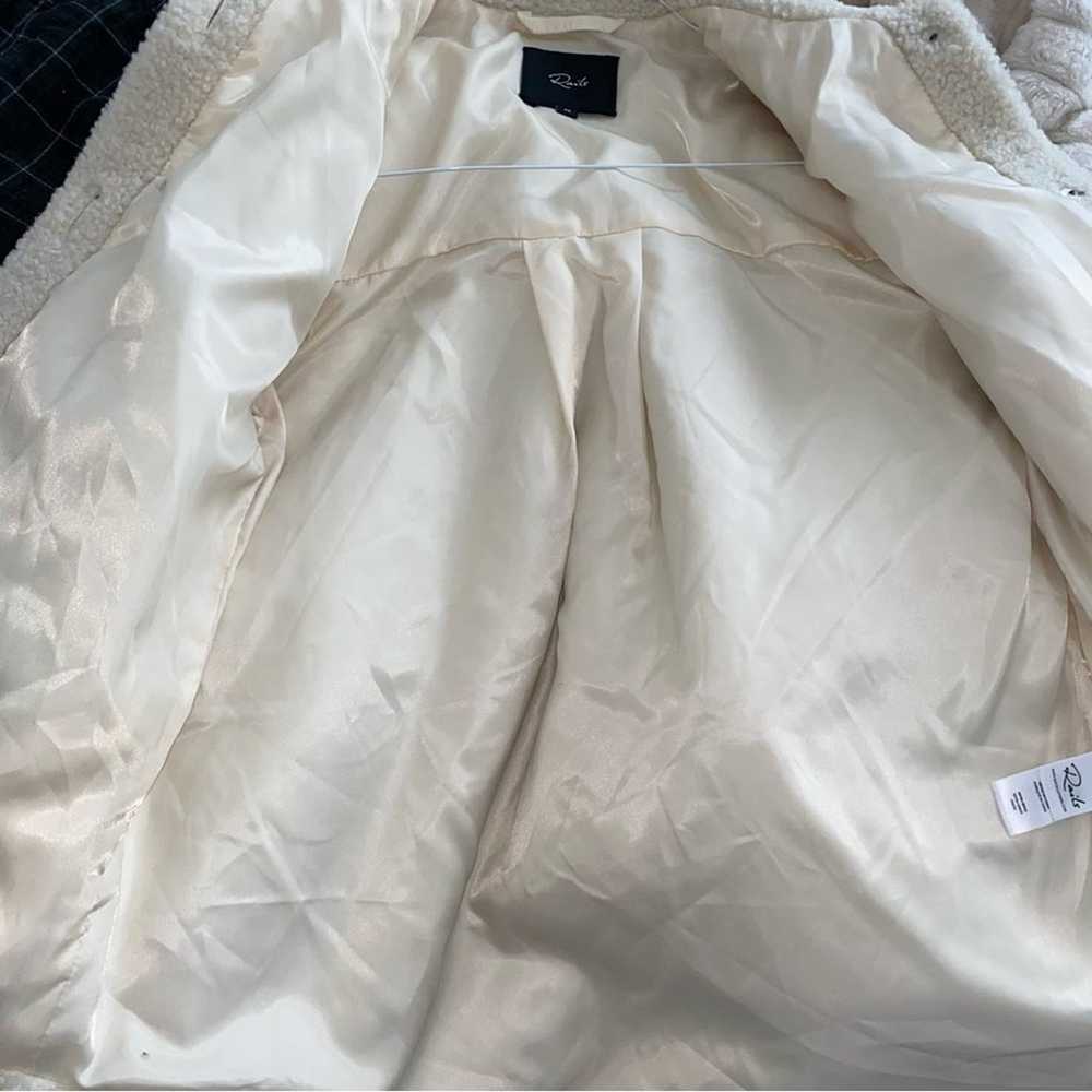 Rails $348 Connie Ivory Sherpa Jacket Shirt Shack… - image 12