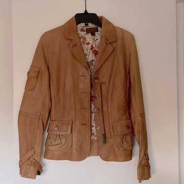 Danier Cognac Leather Jacket XS
