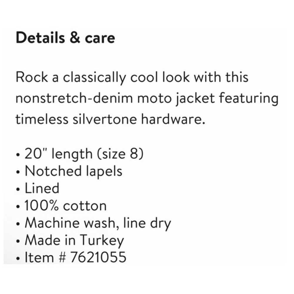 NWOT AllSaints Balfern Denim Biker Jacket in Wash… - image 12