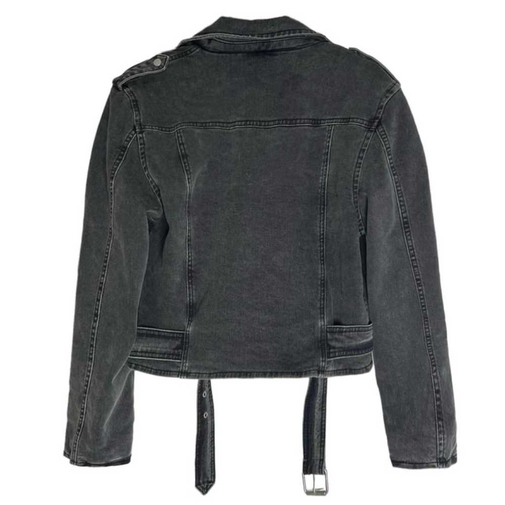 NWOT AllSaints Balfern Denim Biker Jacket in Wash… - image 7