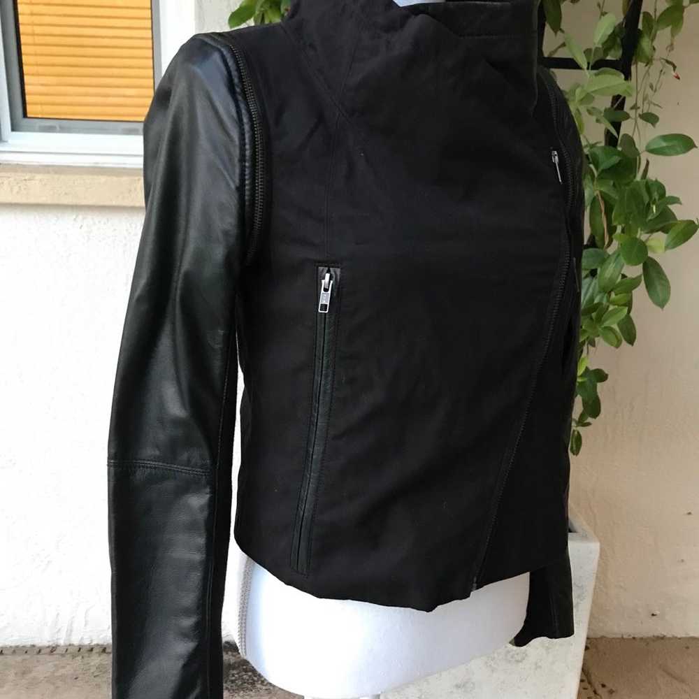 Cut25 Yigal Azrouel Women's Black  Biker Leather … - image 2