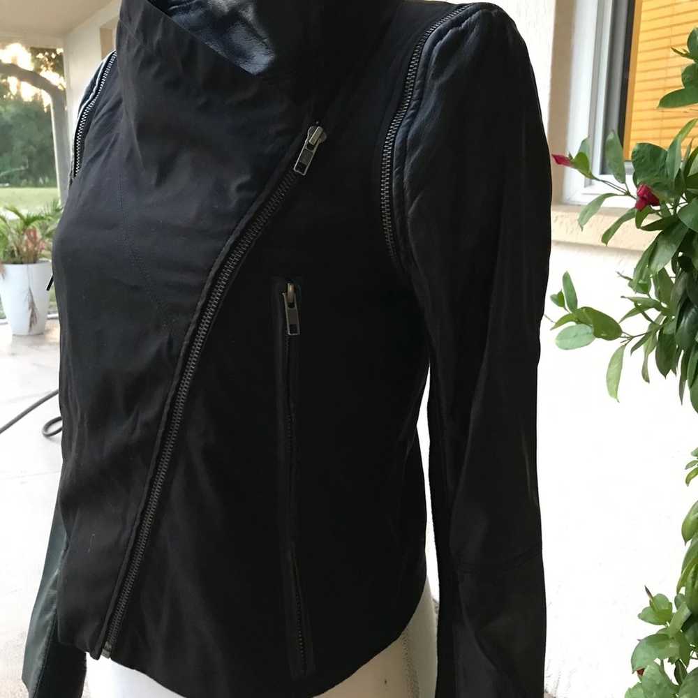 Cut25 Yigal Azrouel Women's Black  Biker Leather … - image 4
