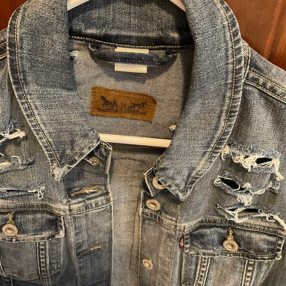 Custom Made IU Levi's Denim Jean Jacket Handmade … - image 2