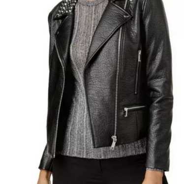 Michael Kors studded faux leather jacket