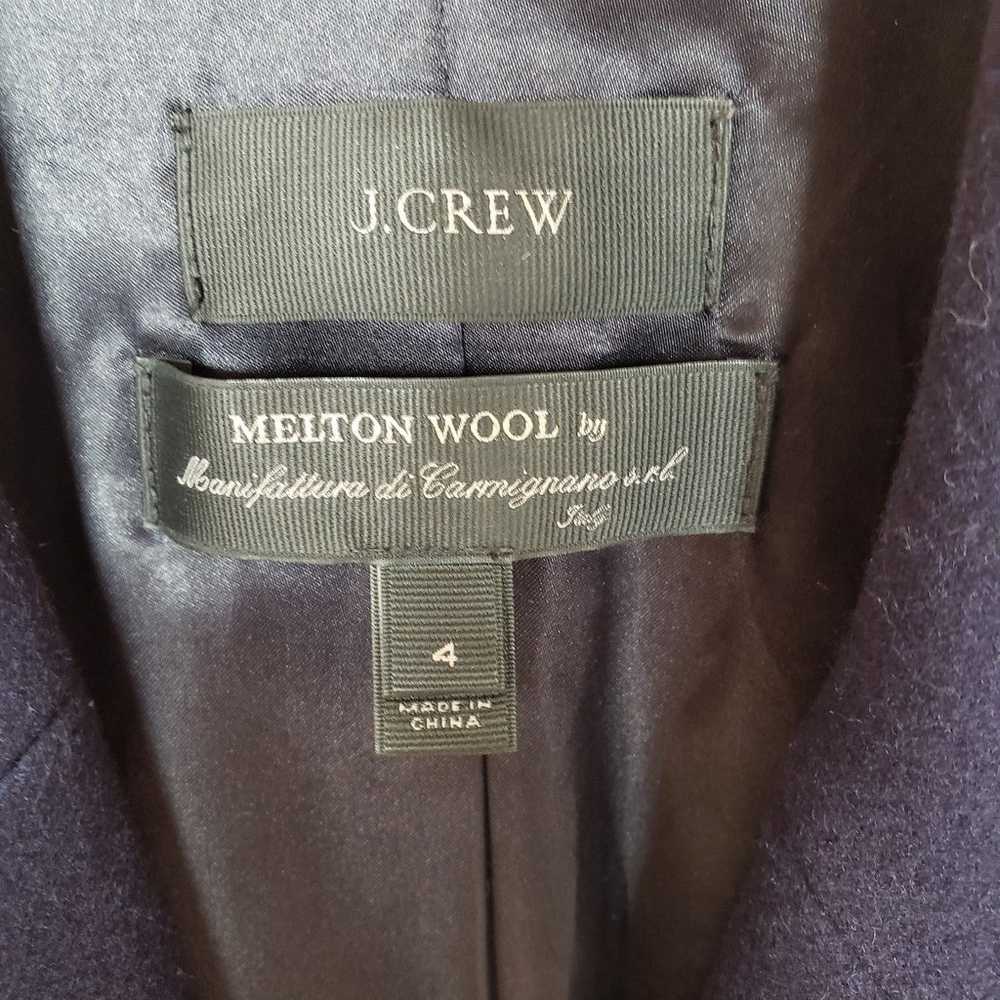 J.Crew Melton Wool Boyfriend Coat by Manifattura … - image 3
