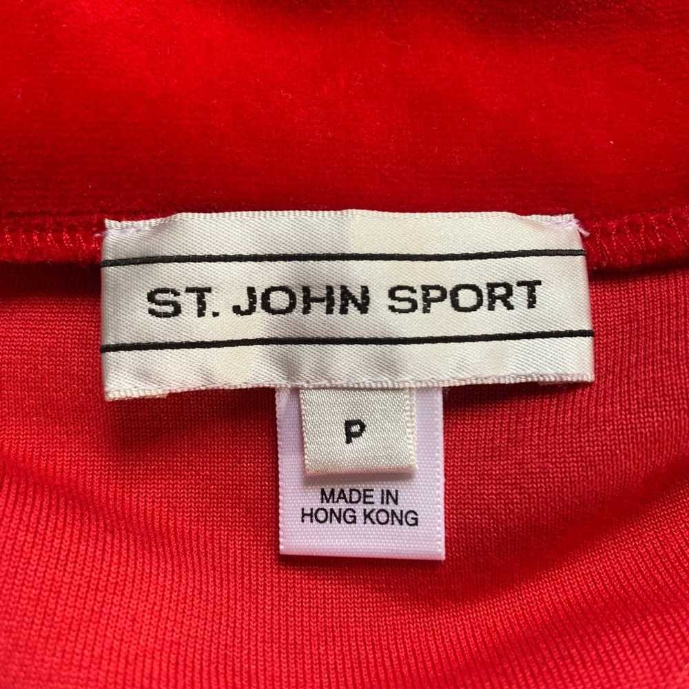 St. John Sport Velvet Y2k Zip Up Collared Track J… - image 6