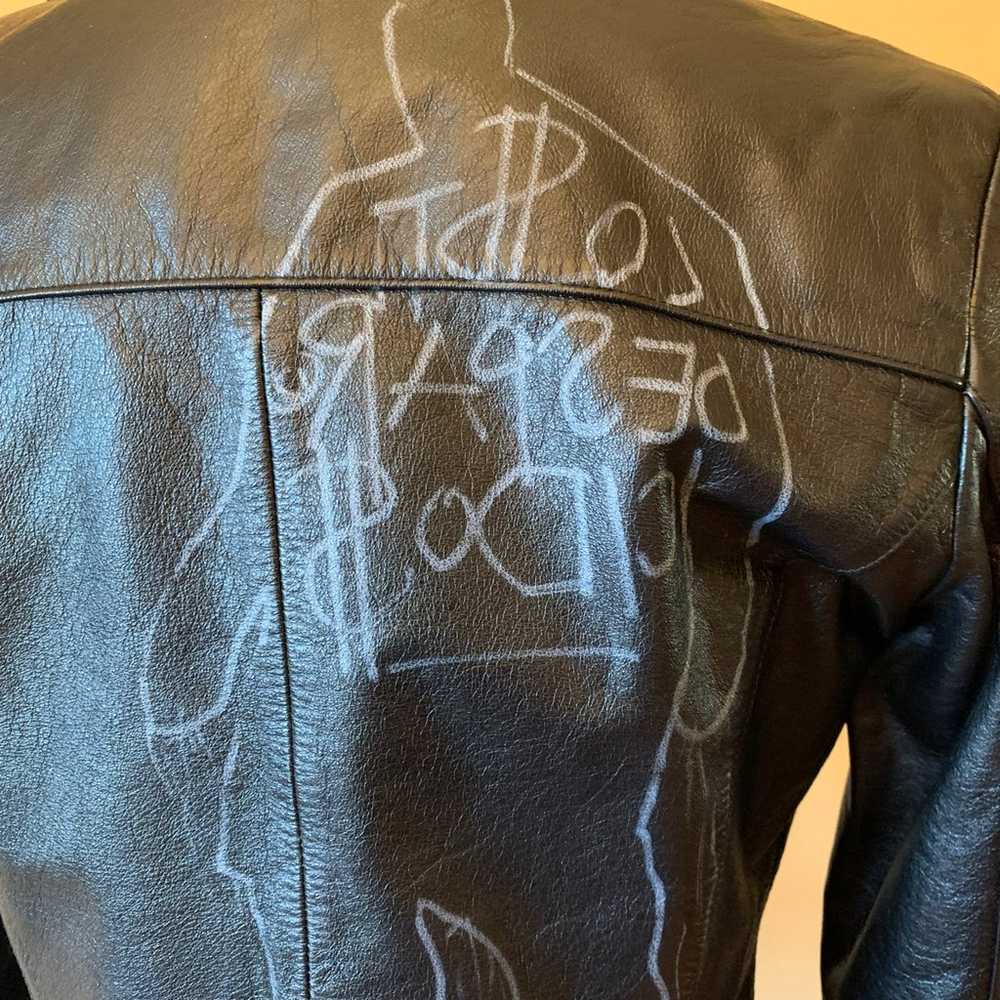 Vintage Wilson’s Black Leather Jacket With Taggin… - image 4