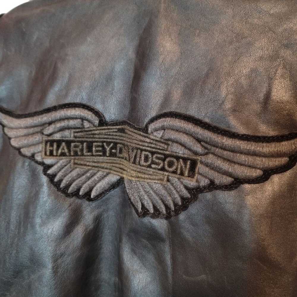 Harley Davidson Pushrod Colorblock Geniune Leathe… - image 6