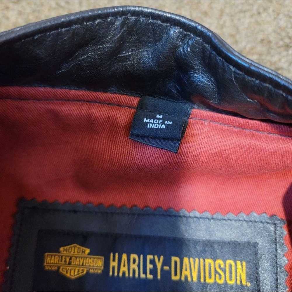 Harley Davidson Pushrod Colorblock Geniune Leathe… - image 7