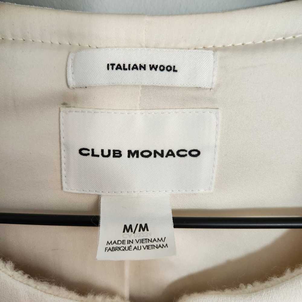 Club Monaco Italian Wool Midi Coat Cream Neutral … - image 10