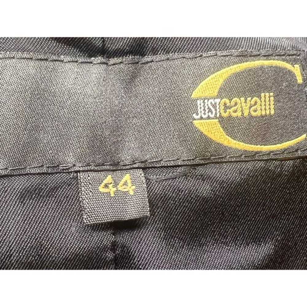 Just Cavalli Made in Italy Grey Striped Military … - image 5