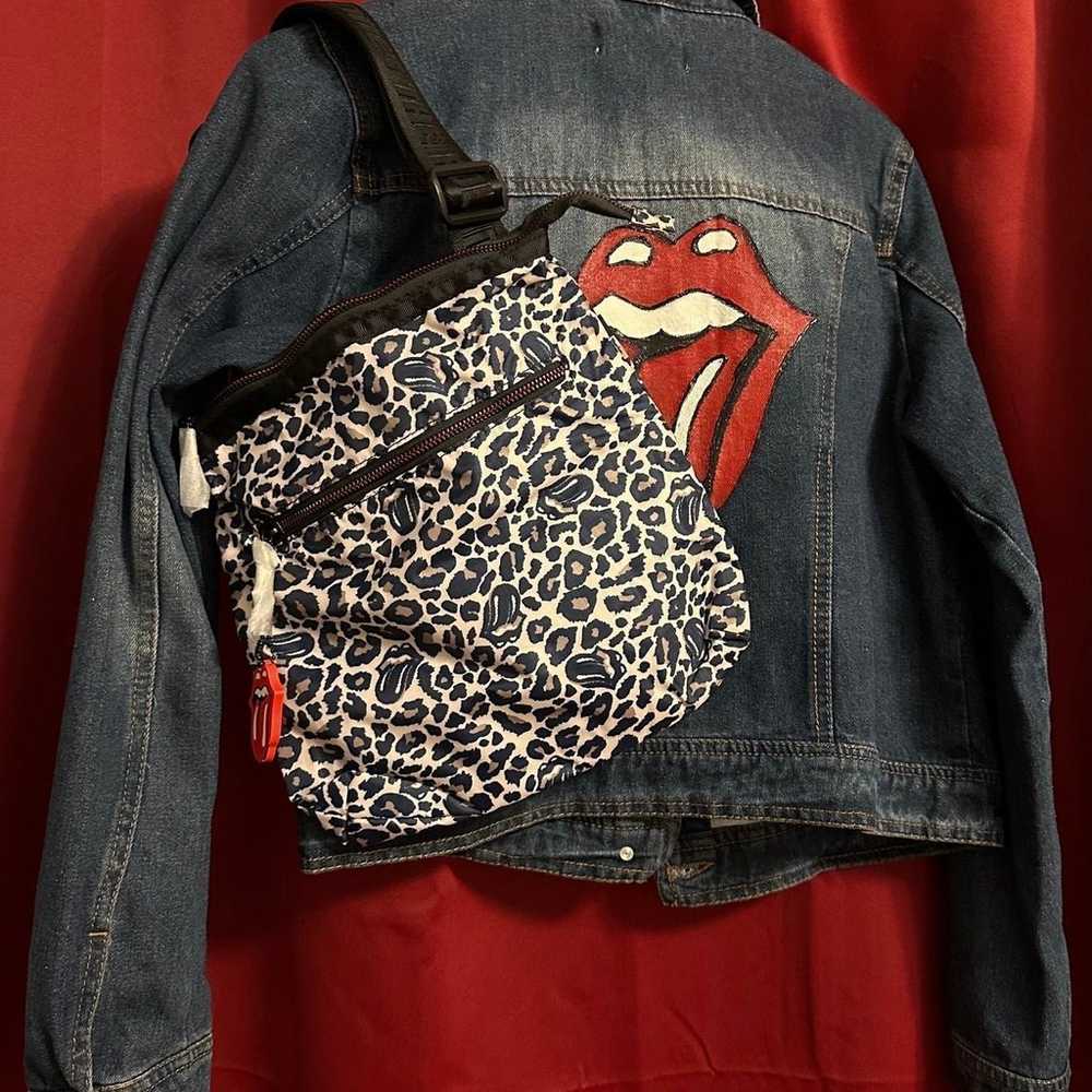 Denim Jacket w/ Rolling Stones Logo & 2 Rolling S… - image 3