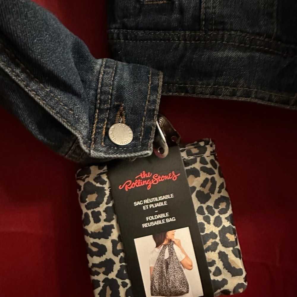 Denim Jacket w/ Rolling Stones Logo & 2 Rolling S… - image 9