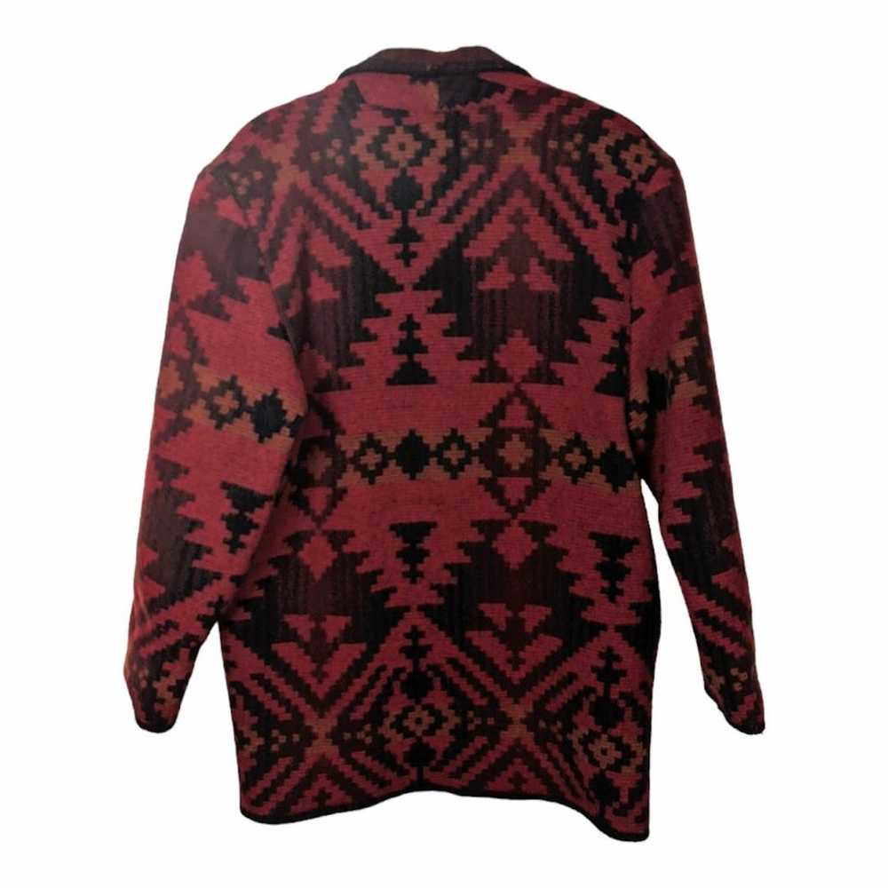 Vintage Woolrich Wool Blanket Coat Mid Length Red… - image 2